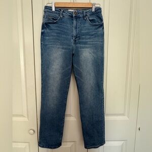 Dear John women's Frankie straight leg Jeans in Medium Blue Wash